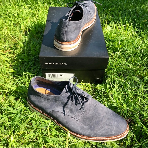 Bostonian Navy Suede Men’s Dress Shoes Size 10.5 main image 5